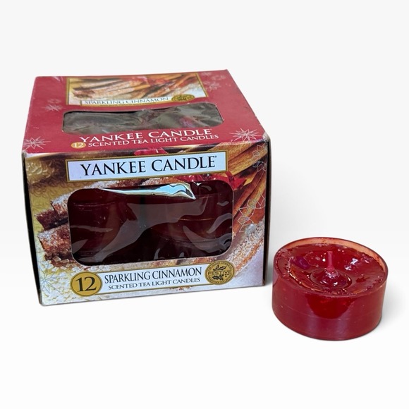 Yankee Candle Other - NEW Yankee Candle SPARKLING CINNAMON 12 Scented Tea Light Candles